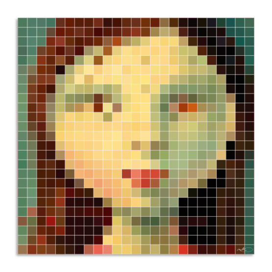 Mona Lisa - YKOONS DIGITAL ART | Pixel Art inspired by Renaissance Art