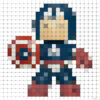 Captain America from Serie Pixel Art