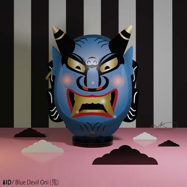 NFT Digital Art Blue Devil One