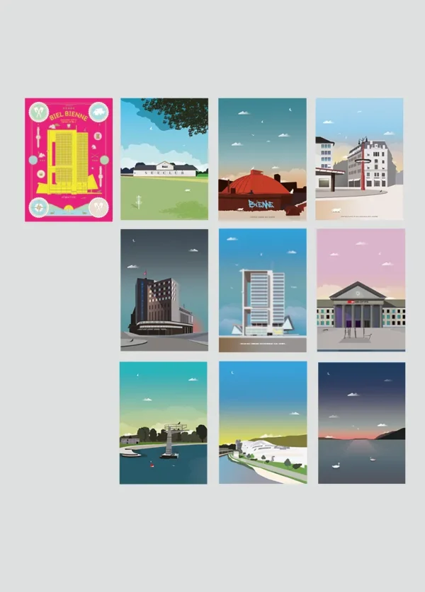 Biel Bienne Postcard Set Season 1