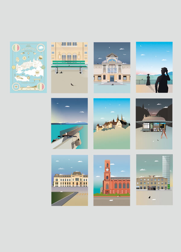 Postcard Set Neuchâtel