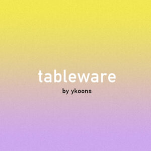 Tableware Ykoons
