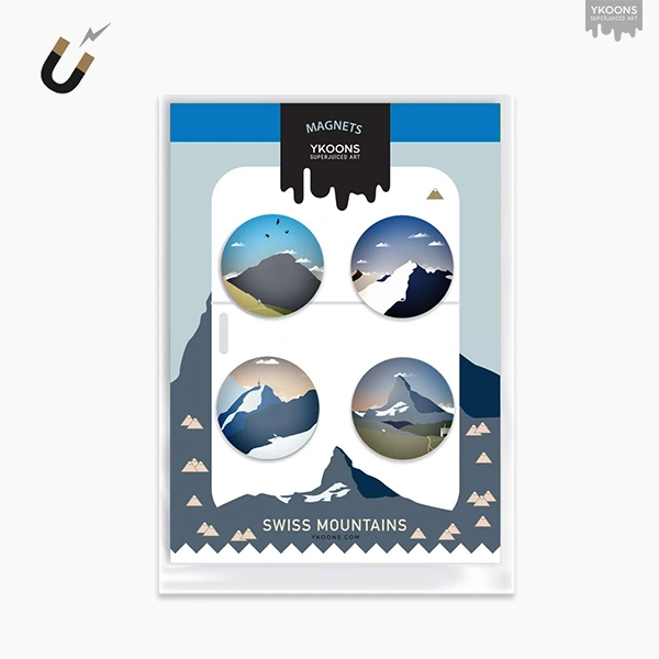 Magnet Set with Swiss Mountains