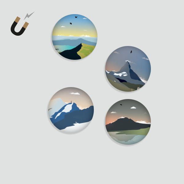 Swiss Mountains Magnets Pack