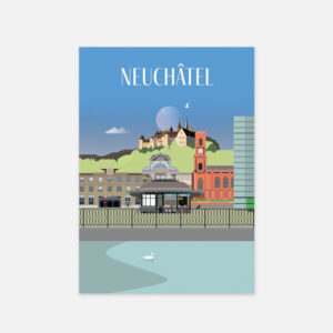 Ville de Neuchâtel Affiche Poster