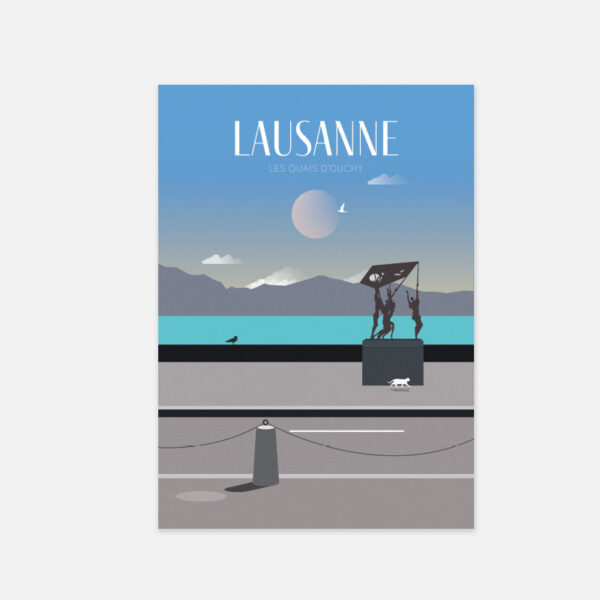 Lausanne Quais d'Ouchy Poster