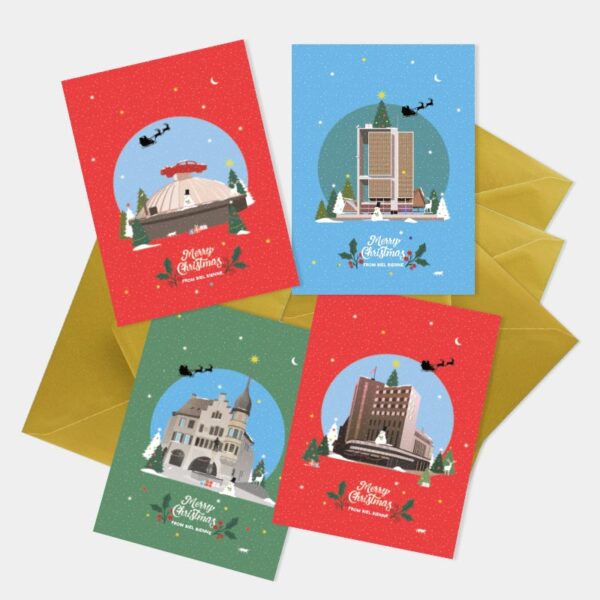 Biel Bienne Christmas Cards Set by Ykoons