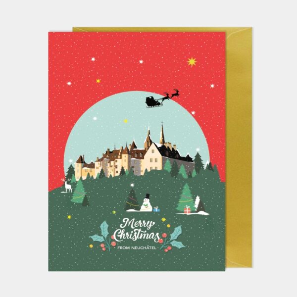 Neuchâtel Christmas City Gift Set - Art Edition Neuchâtel Christmas Cards | Carte de Noël