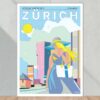 Zürich West Modern Poster