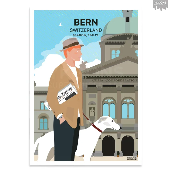 Bern Bundeshaus Paperboy