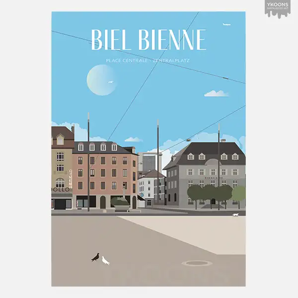 Zentralplatz Biel/Bienne