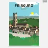 Panorama Fribourg Poster